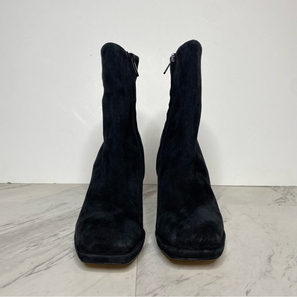 Sam Edelman Jaye Black Suede Heeled Bootie 8 1/2 M - Picture 2 of 15